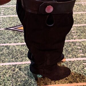 Michael Kors Black Over the Knee suede Boots